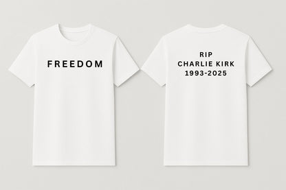 REMEMBERING CHARLIE KIRK - White T-Shirt